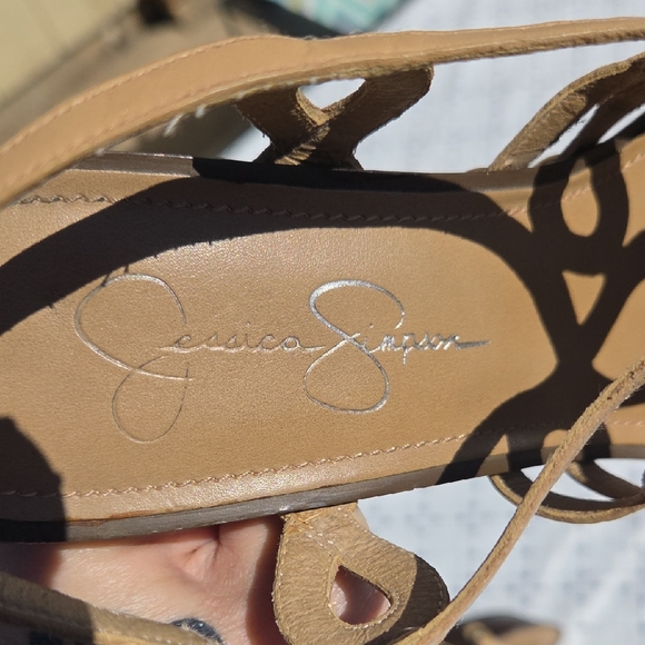Jessica Simpson Tan Strappy Heels - Picture 2 of 10
